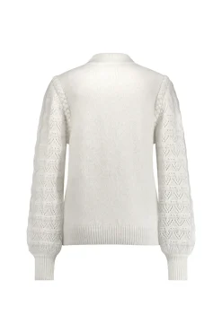 Abby pearl pullover - off white