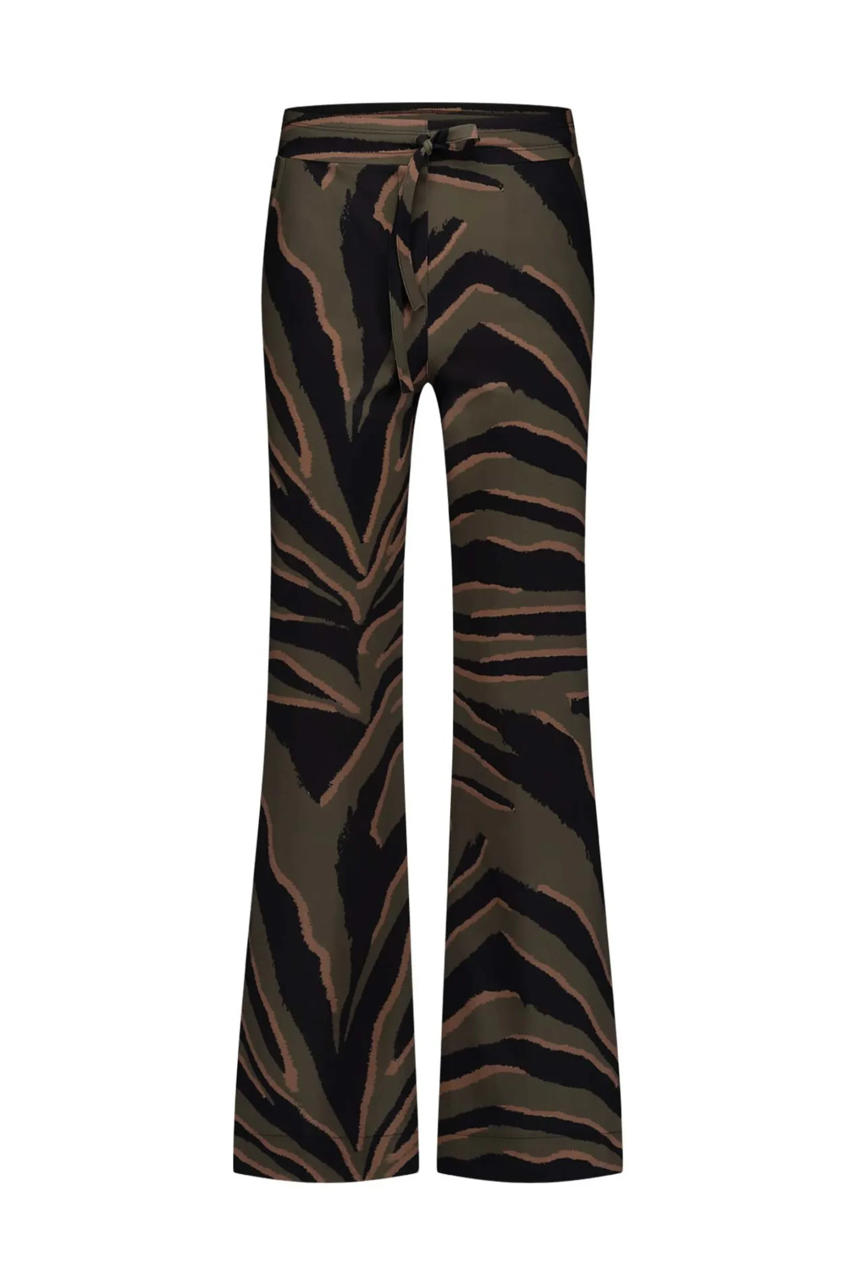 Abigail zebra trousers - black/new army