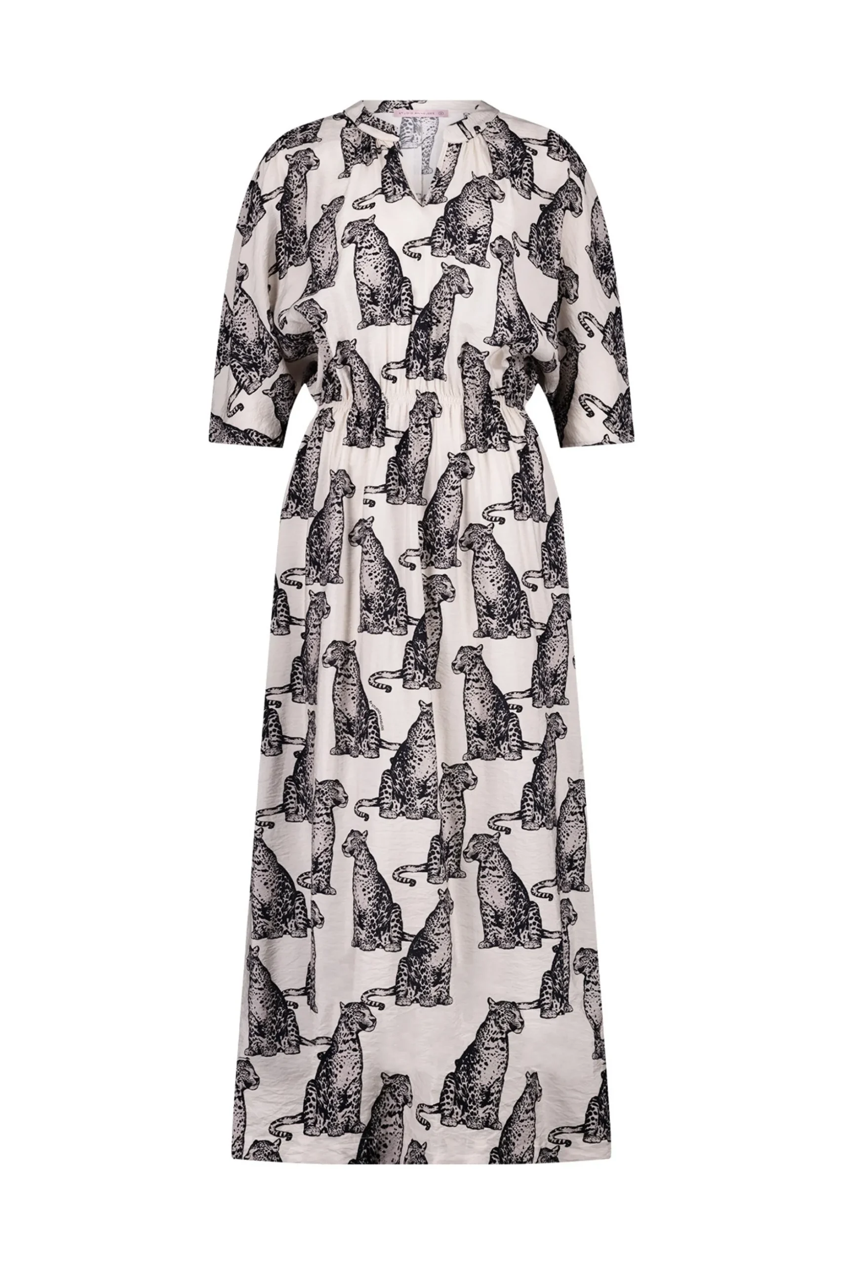 Alina panther dress - kit/black