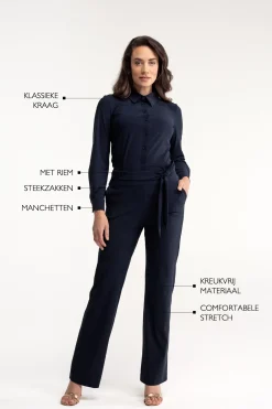 Angel LS jumpsuit - dark blue