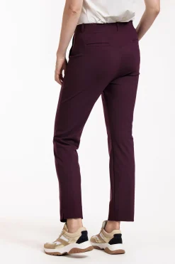 Anna bonded trousers - blackberry