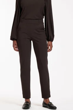 Anna bonded trousers - espresso