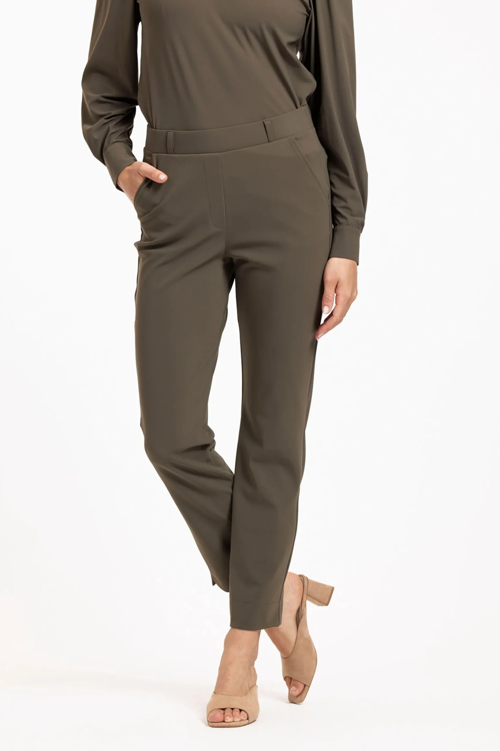 Anna bonded trousers - new army