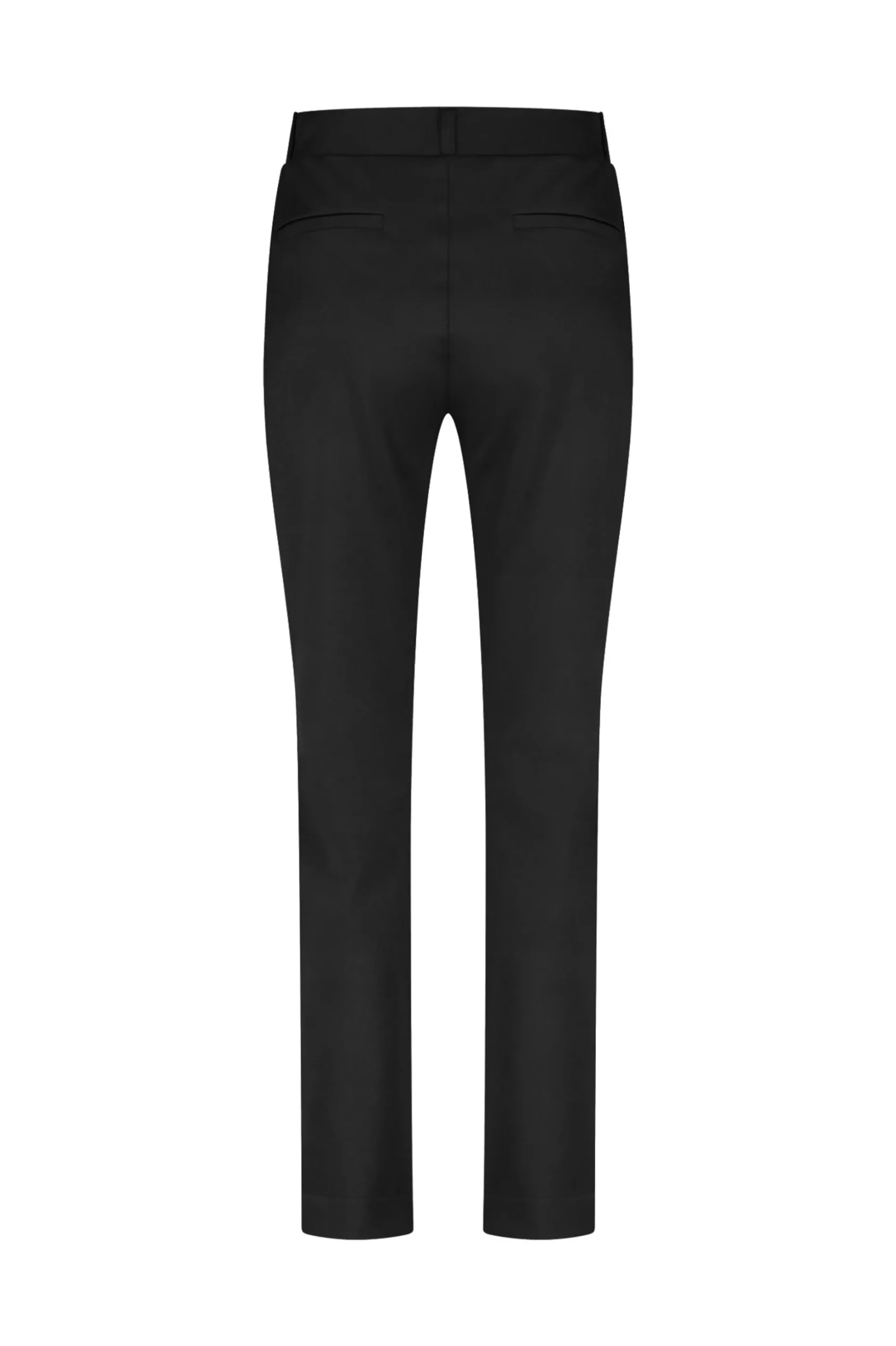 Anna shiny bonded trousers - black