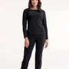 Anne bonded trousers - black