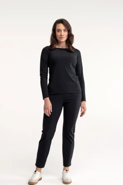 Anne bonded trousers - black