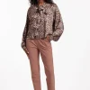 Anne bonded trousers - chocolate