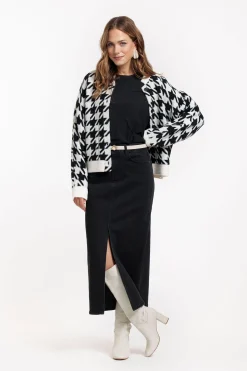 Annebella denim skirt - black