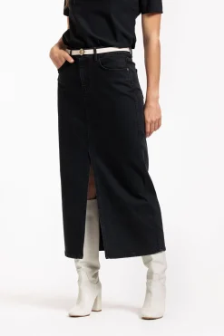 Annebella denim skirt - black