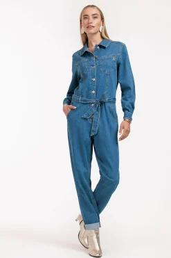 Ariane denim jumpsuit - denim blue