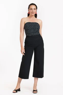Bandeau irr dot top - black/off white