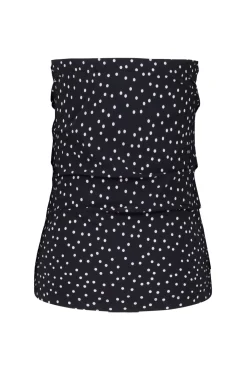 Bandeau irr dot top - black/off white