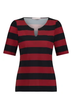 Becki stripe shirt - dark blue/red
