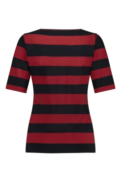 Becki stripe shirt - dark blue/red