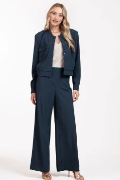 Bernize mini check bomber - dark blue/black
