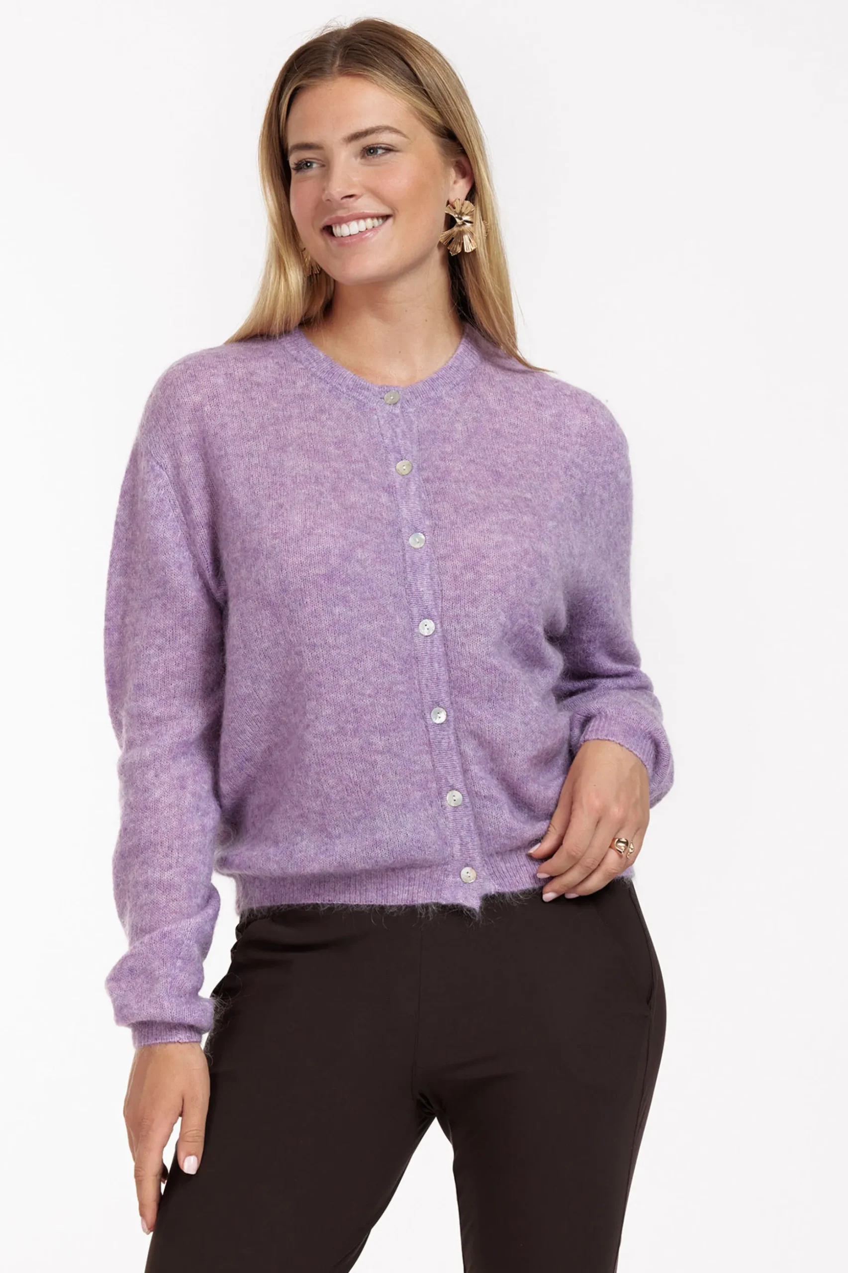 Bibi mohair cardigan - lila