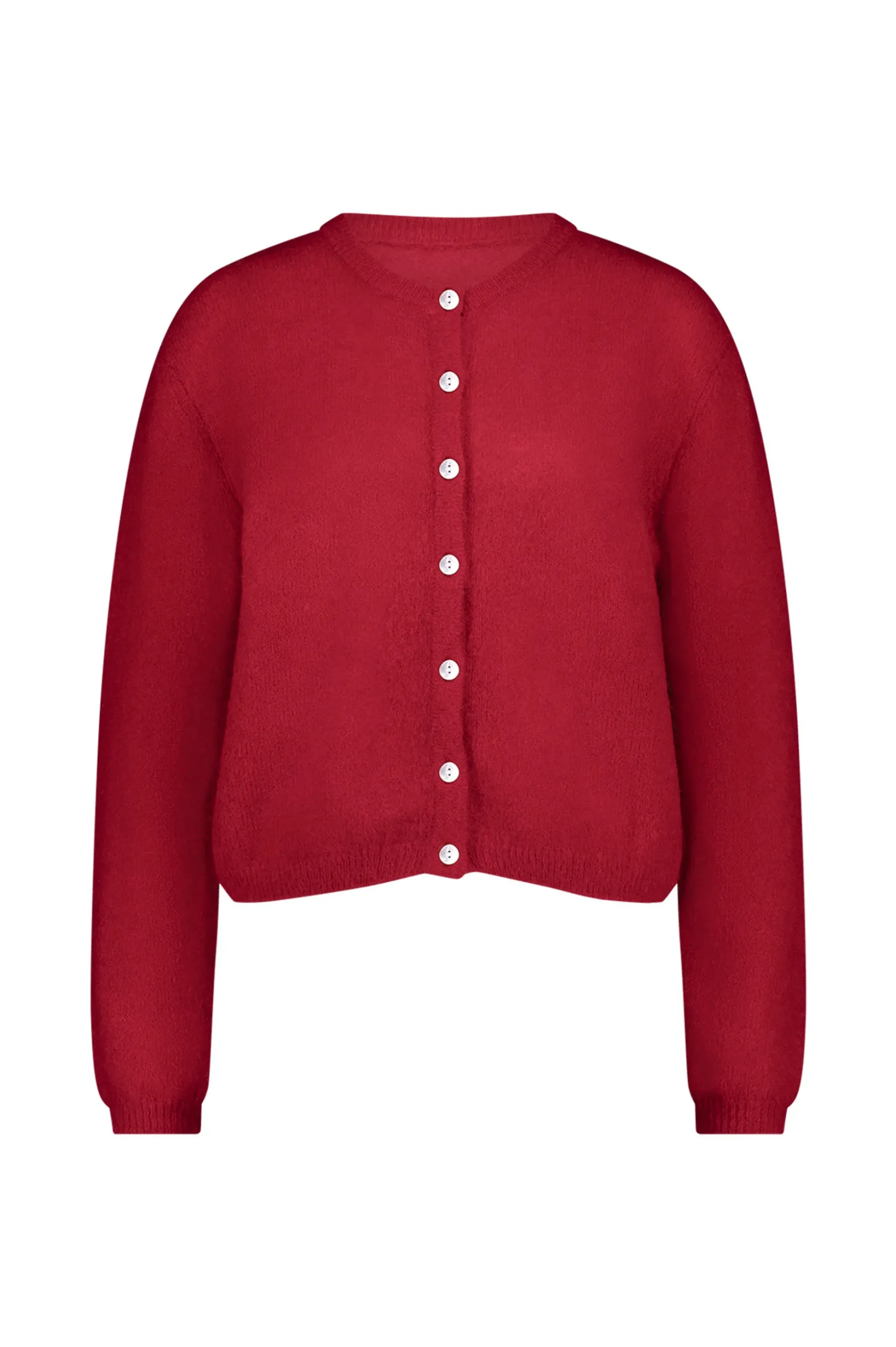 Bibi mohair cardigan - red