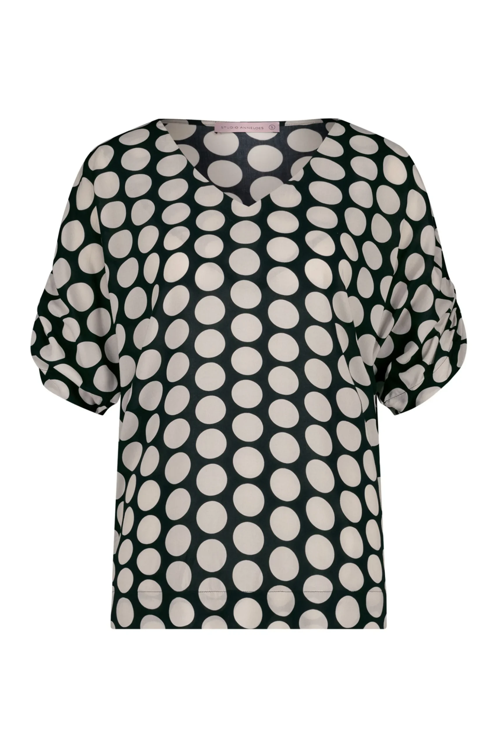 Birgitta dot top - black/off white