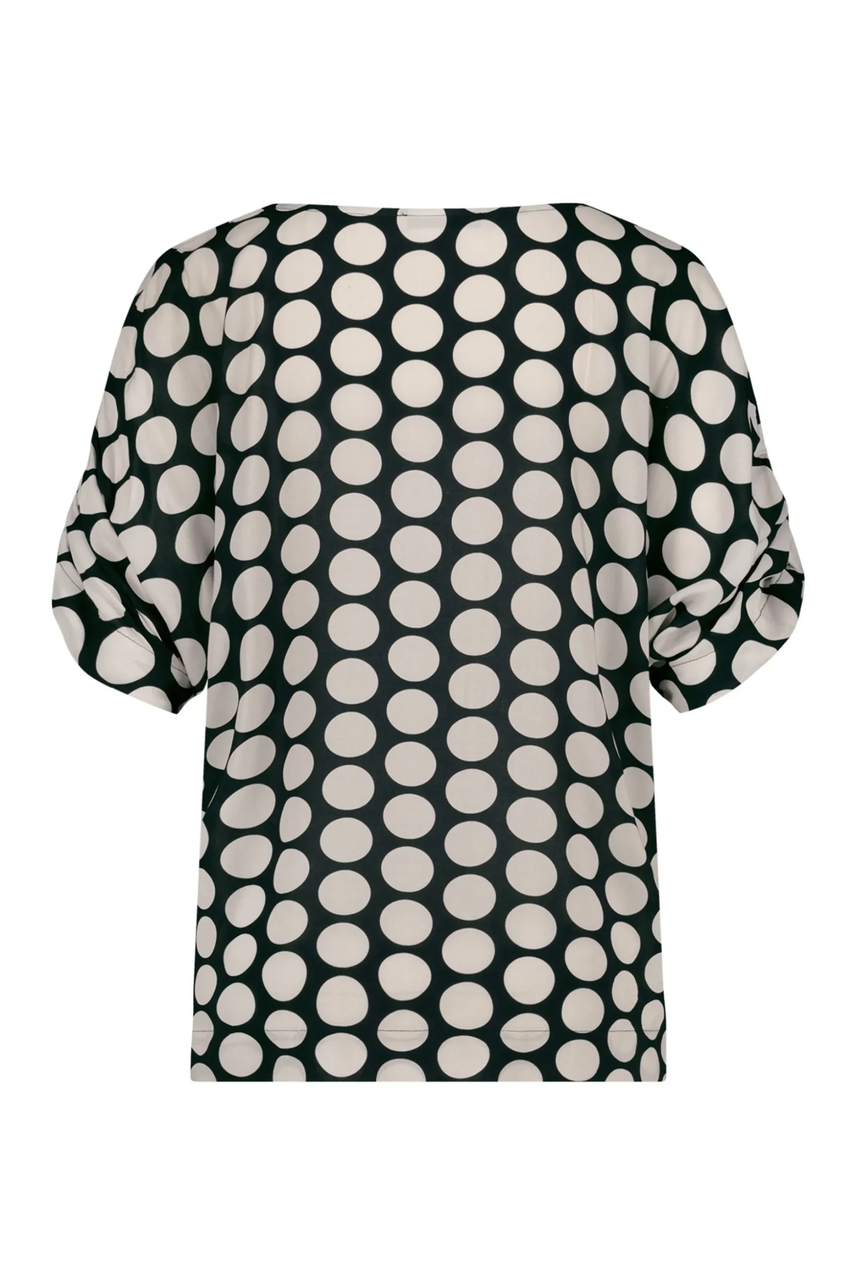 Birgitta dot top - black/off white