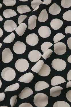 Birgitta dot top - black/off white