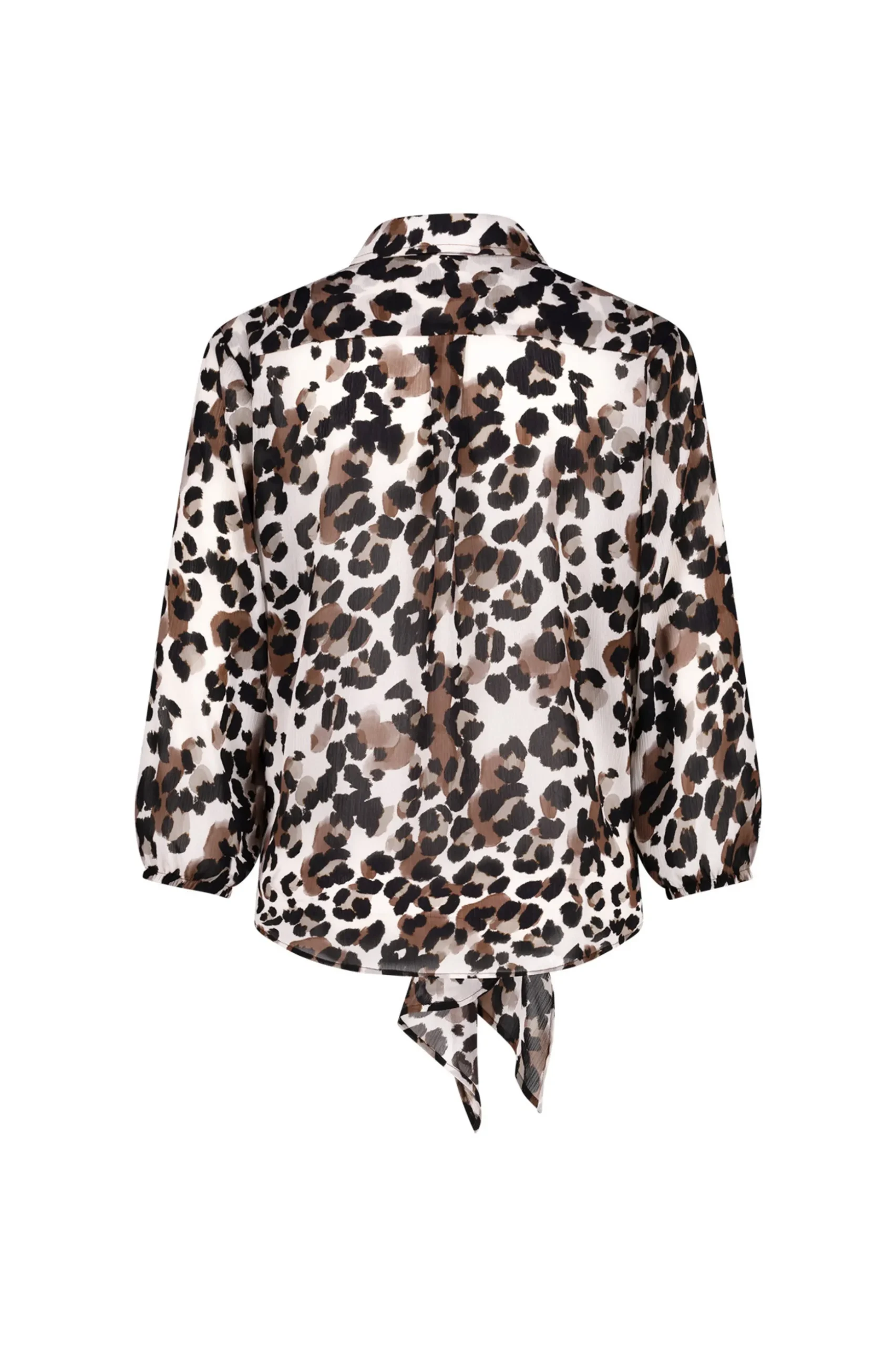 Bobby leo knot blouse - kit/chocolate
