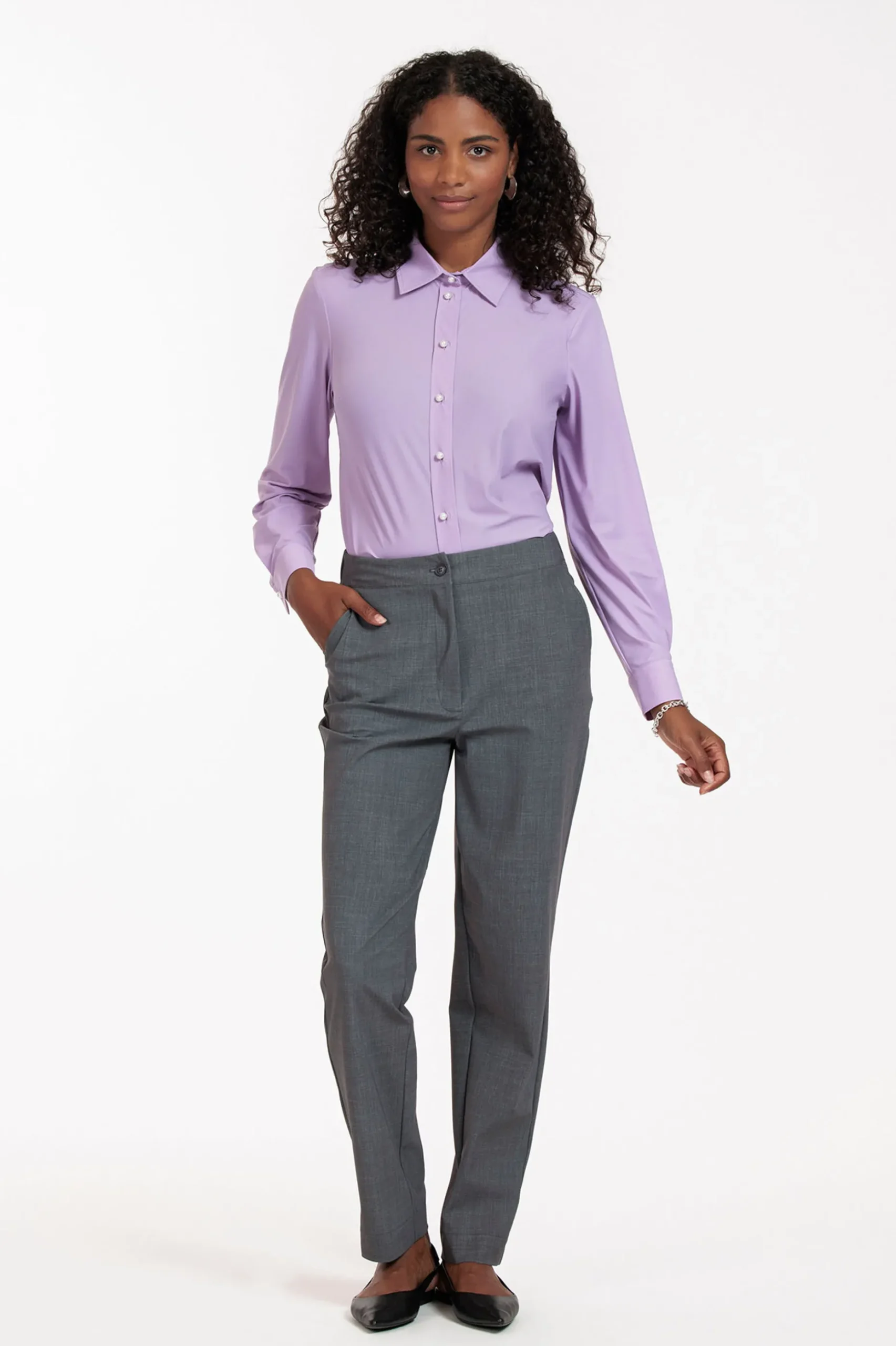 Bobby pearl blouse - lila