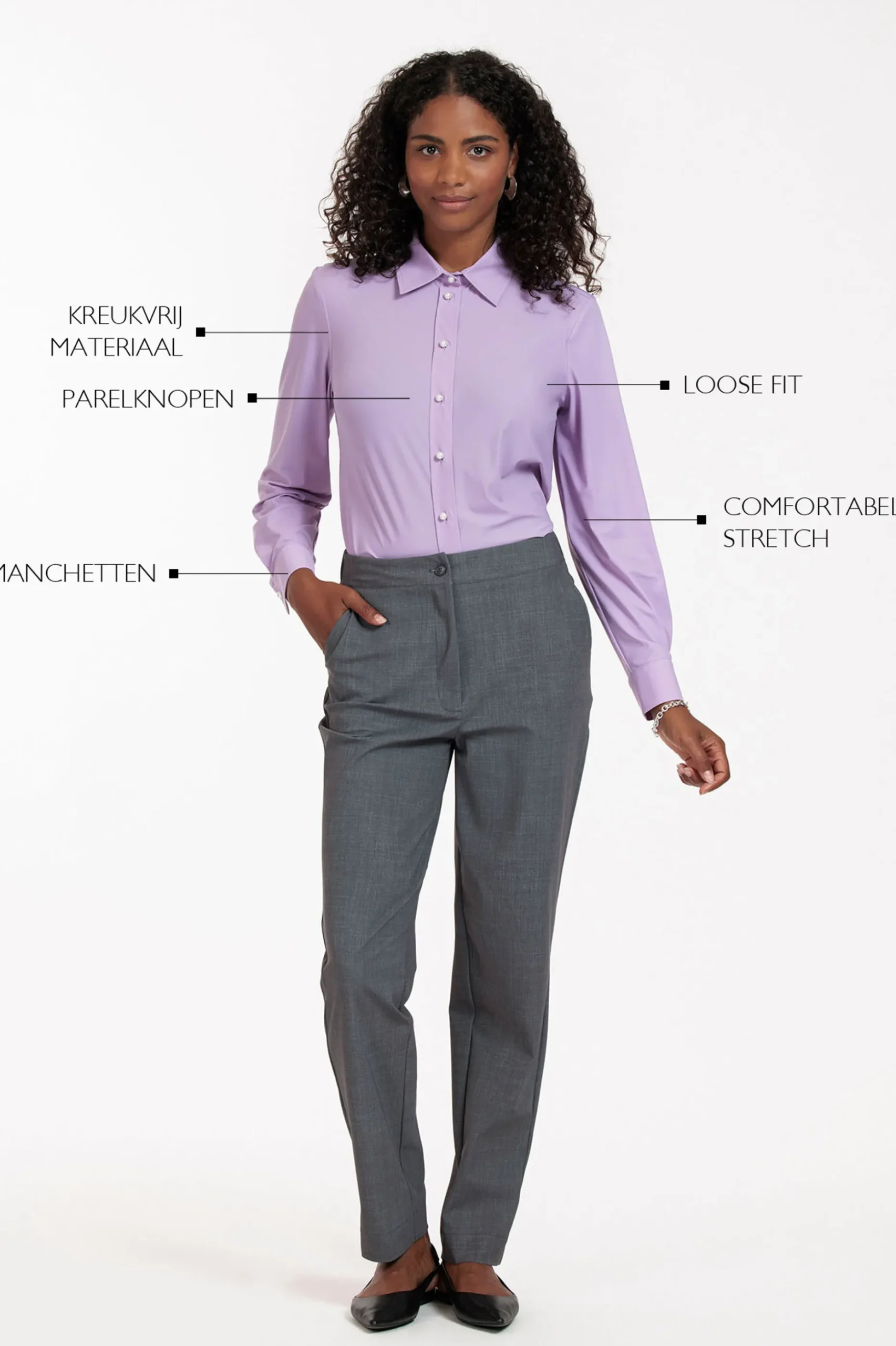Bobby pearl blouse - lila