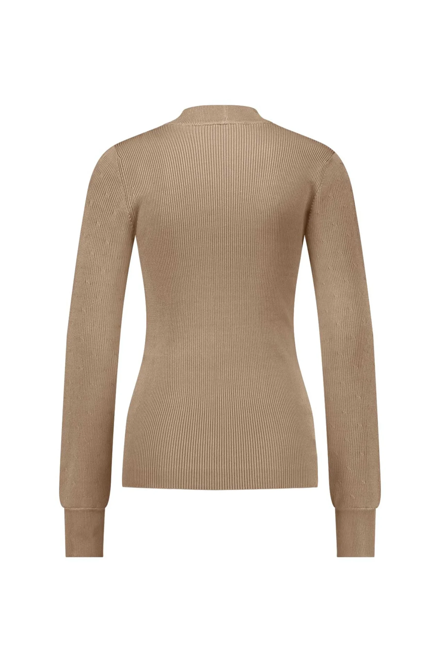 Brady shiny pullover - latte
