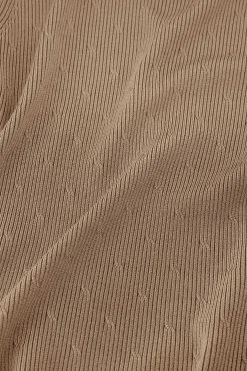 Brady shiny pullover - latte