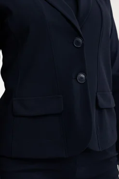 Bright bonded blazer - dark blue