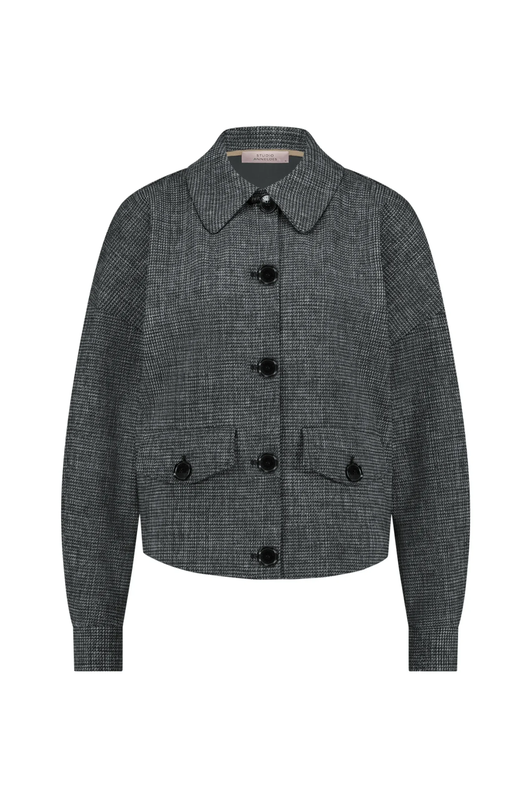 Brioni bnd tweed jacket - black/off white