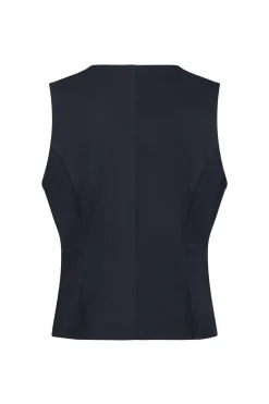 Bruno gold stripe gilet - darkblue/gold
