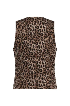 Bruno pinstripe gilet - chocolate/kit