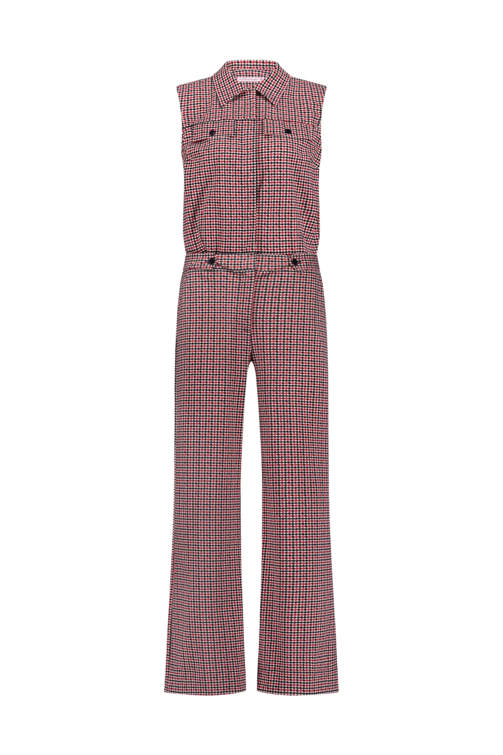 Burnice check jumpsuit - multi color
