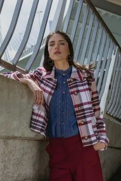 Cady check jacket - multi color