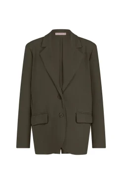 Camille bonded blazer - new army
