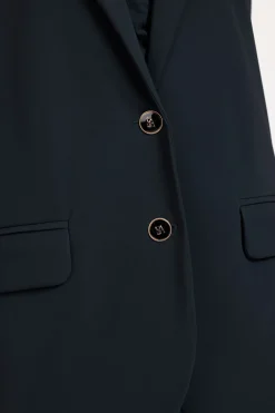 Camille button blazer - dark blue