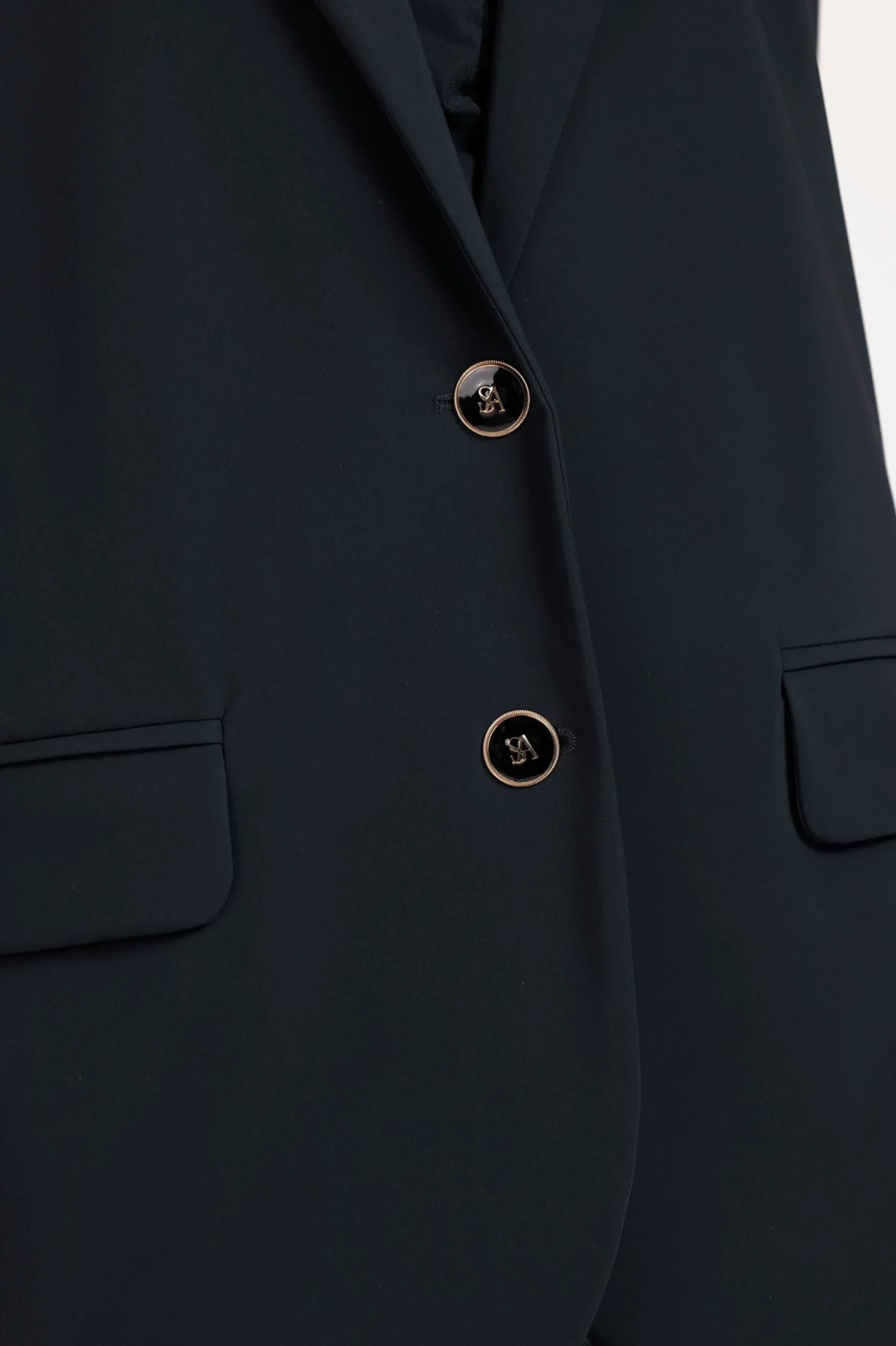 Camille button blazer - dark blue