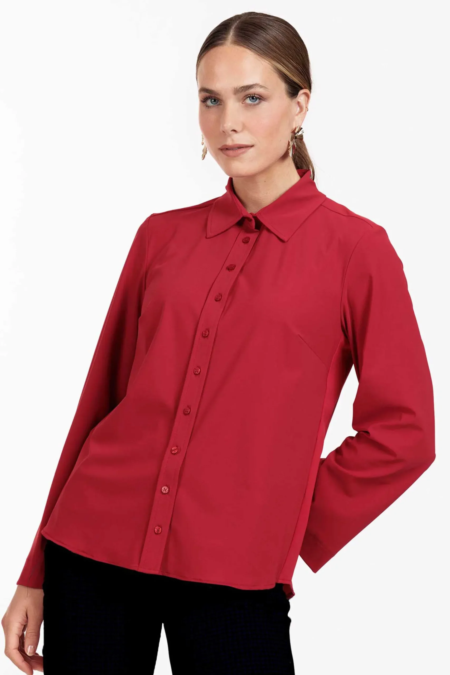 Caress blouse - dark red