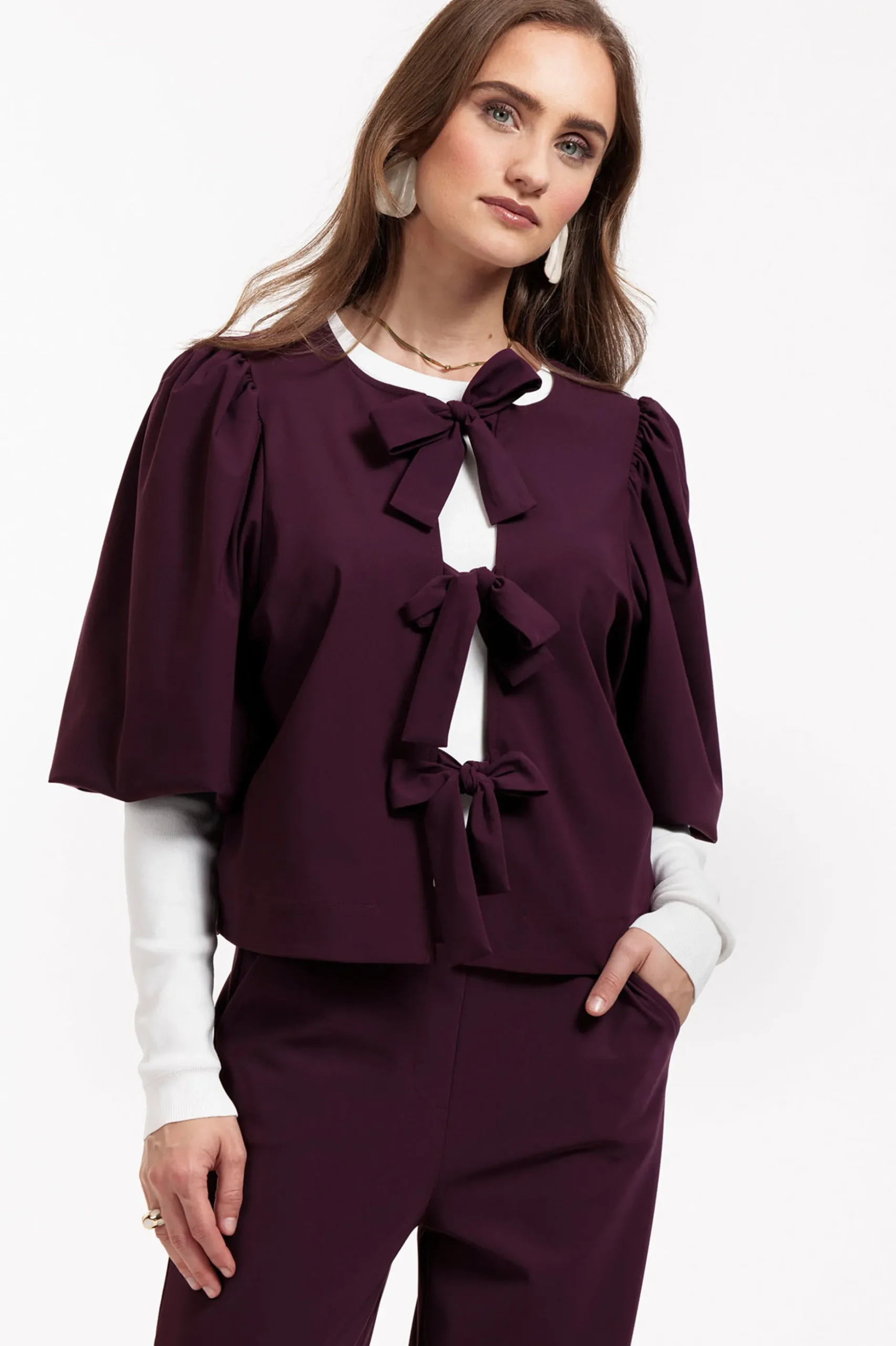 Celine blouse - blackberry