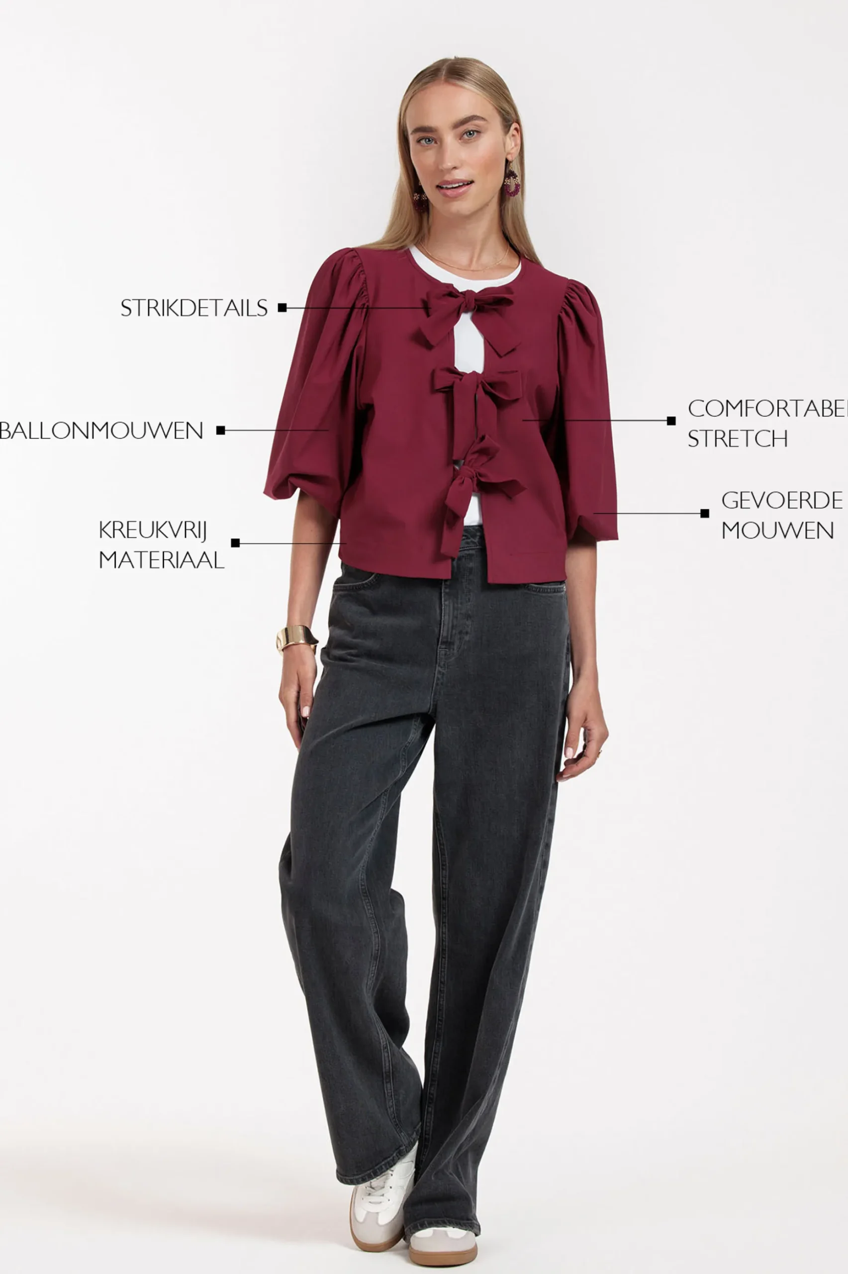 Celine blouse - merlot