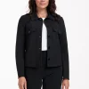 Claire bonded jacket - black