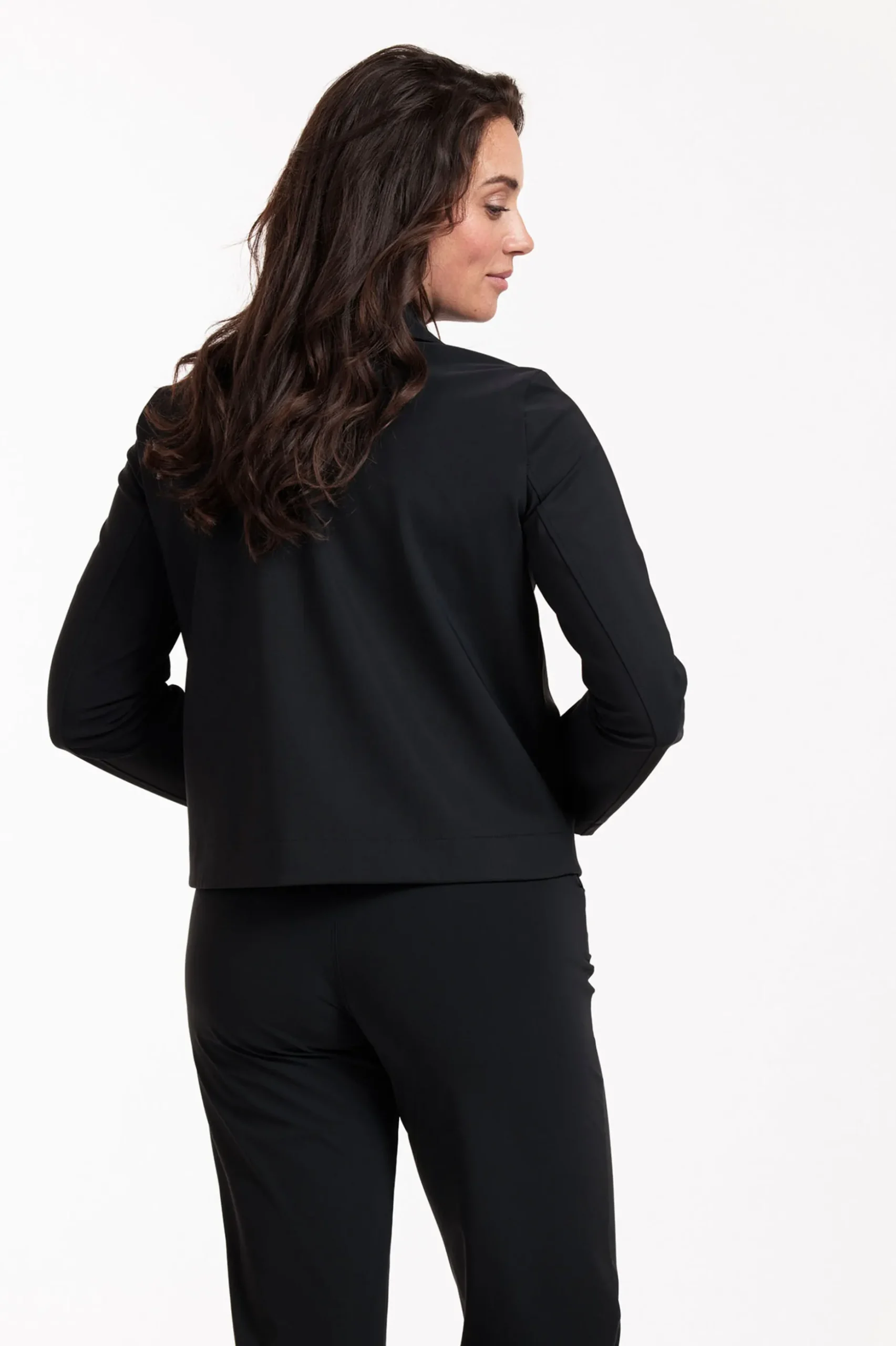 Claire bonded jacket - black
