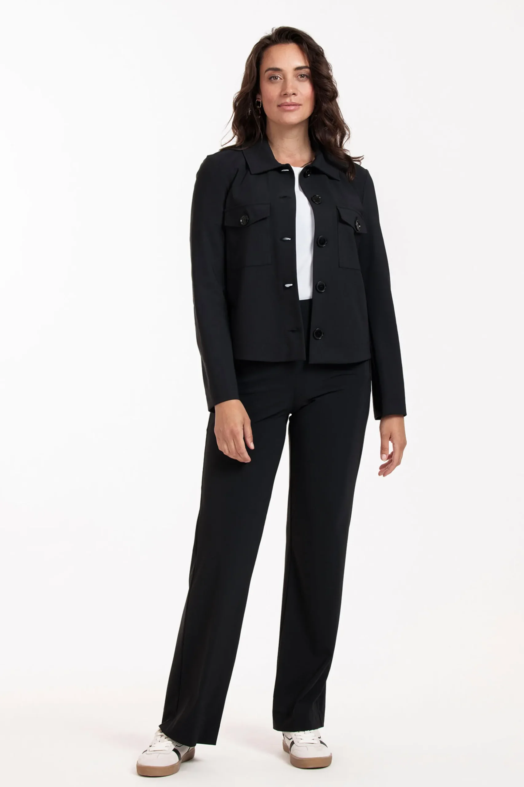 Claire bonded jacket - black