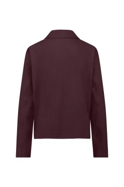 Claire bonded Jacket - blackberry