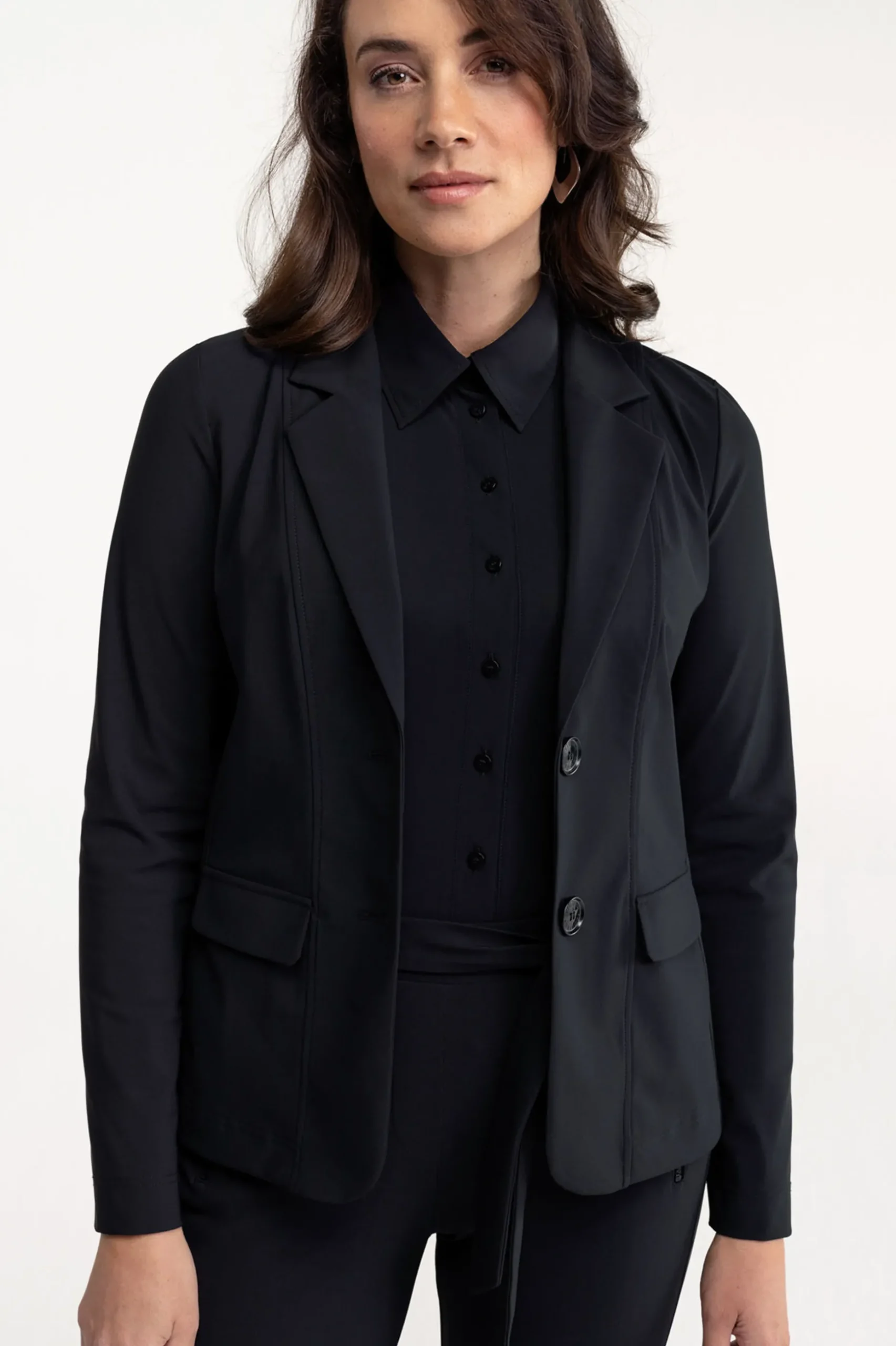 Clean blazer - black
