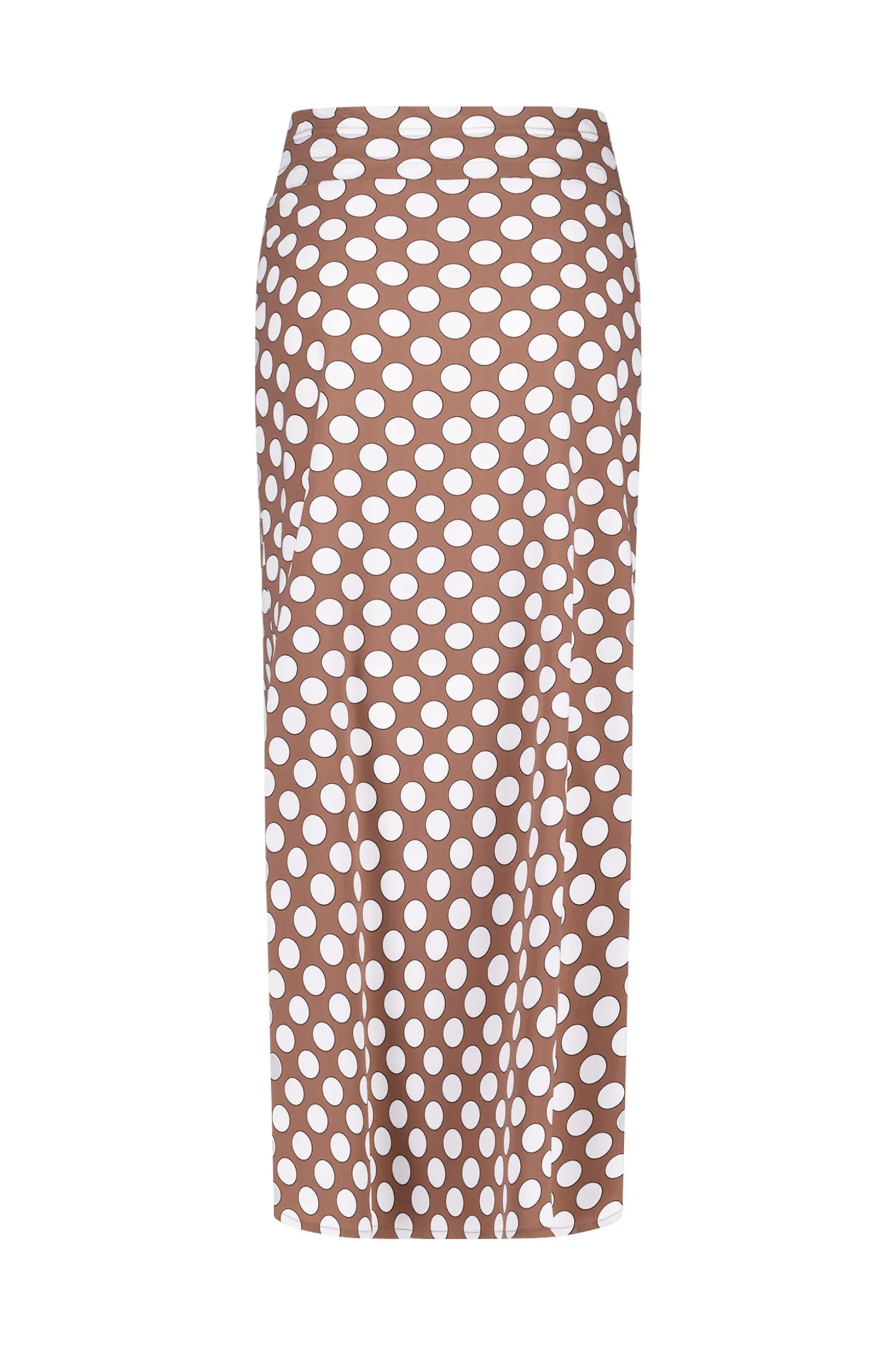 Cloe dot skirt - chocolate/off white