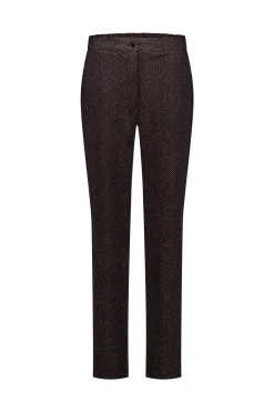 Collins herringbone trousers - black/espresso