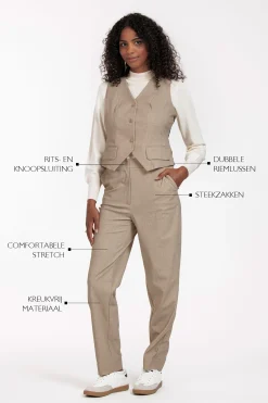 Collins structure trousers - latte