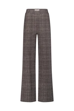 Dali check trousers - merlot/kit